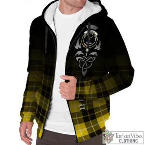 Barclay Dress Modern Tartan Sherpa Hoodie Featuring Alba Gu Brath Family Crest Celtic Inspired