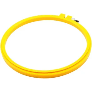 Bates Hoop-La Plastic Embroidery Hoop 5in Yellow