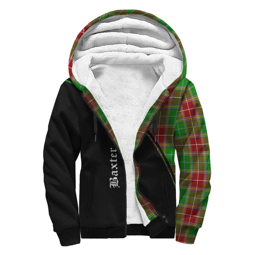 Baxter Modern Tartan Sherpa Hoodie with Family Crest Curve Style