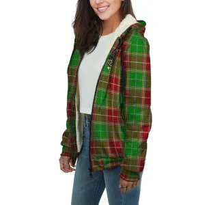 Baxter Modern Tartan Sherpa Hoodie with Family Crest