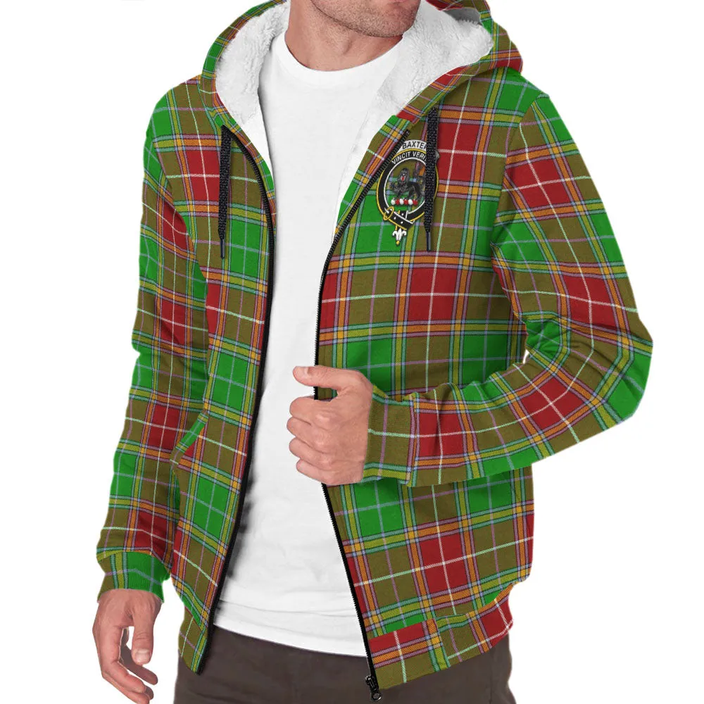 Baxter Modern Tartan Sherpa Hoodie with Family Crest