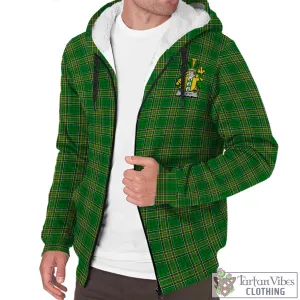 Beatty Irish Clan Tartan Sherpa Hoodie with Coat of Arms