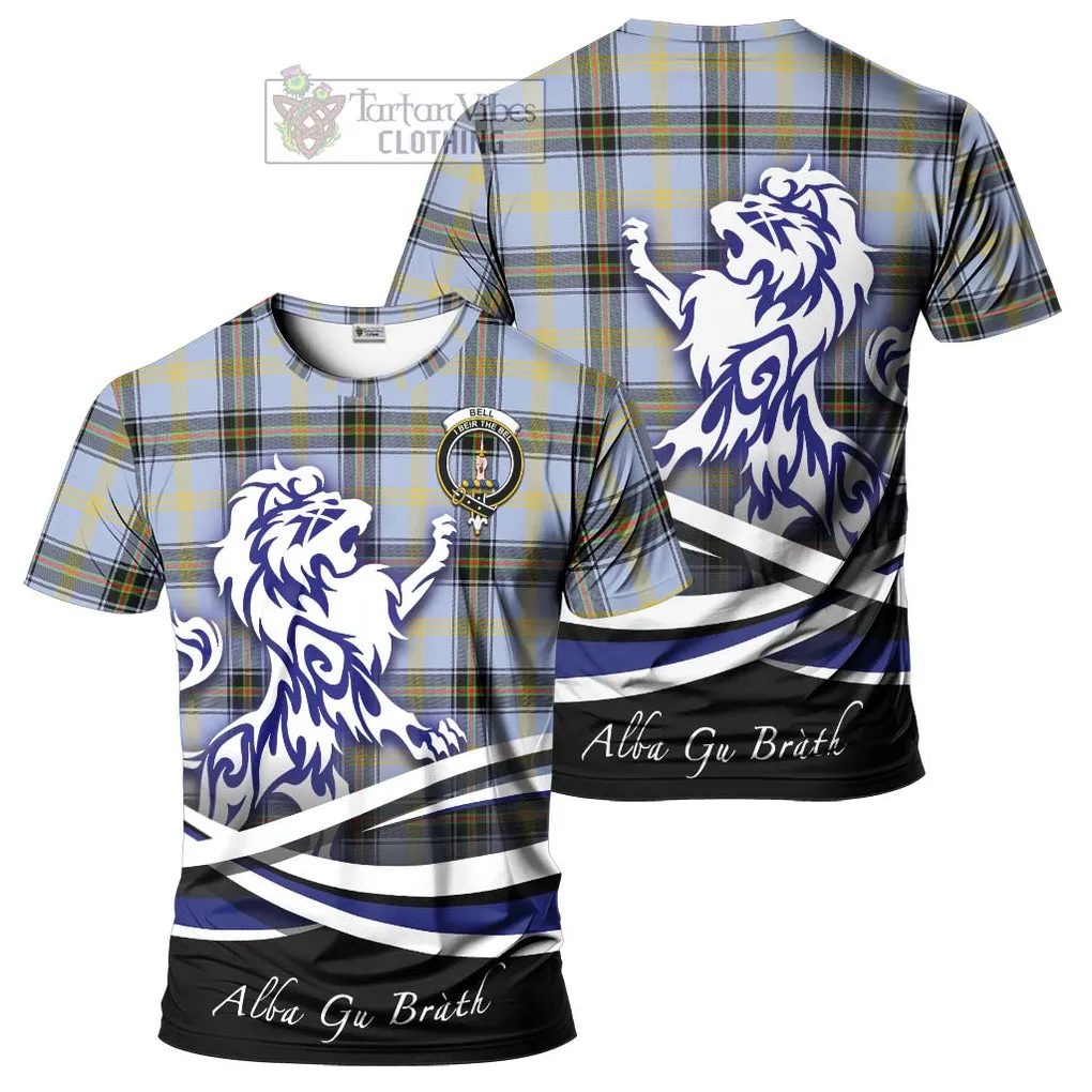 Bell of the Borders Tartan Cotton T-shirt with Alba Gu Brath Regal Lion Emblem