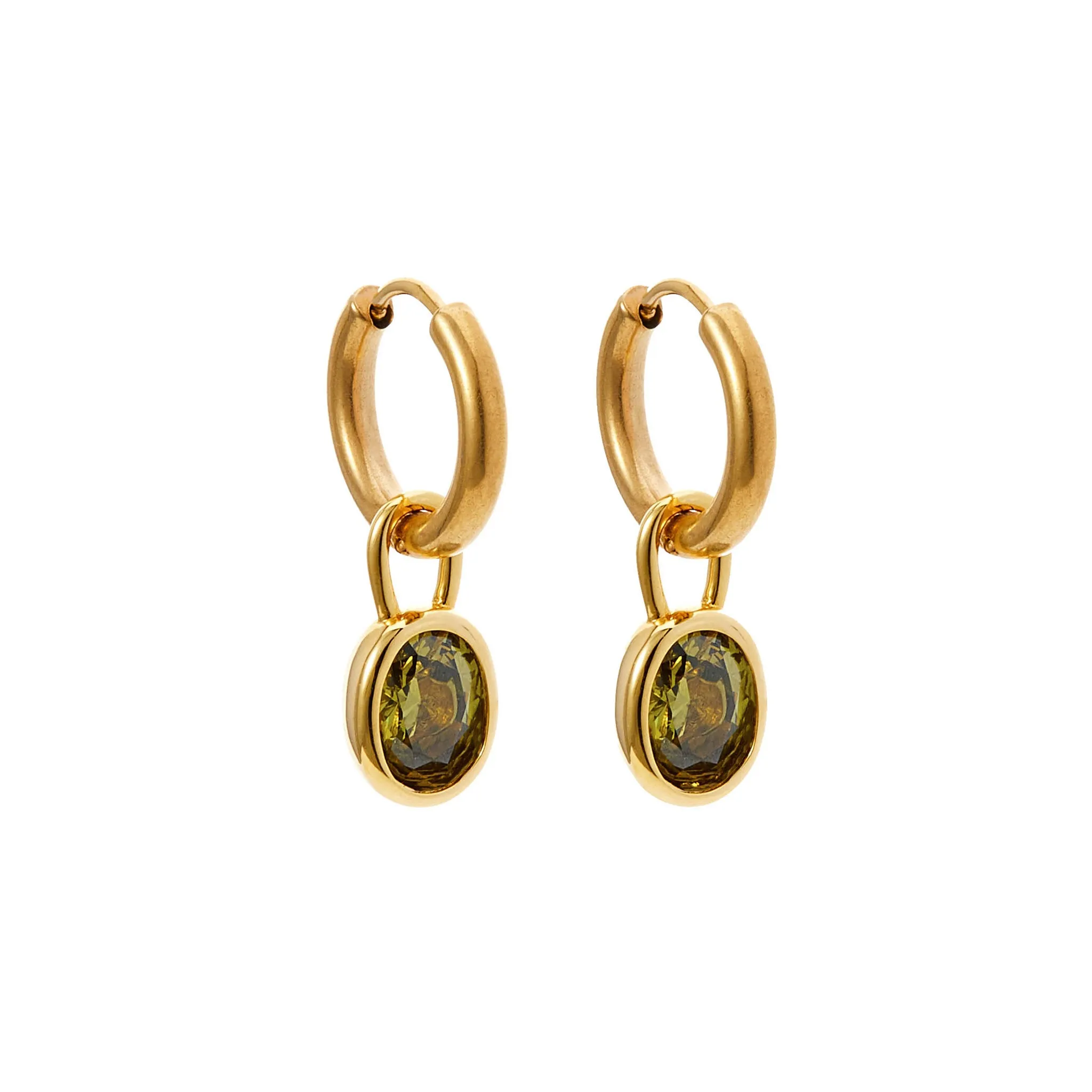 Bella Earrings - Olivine