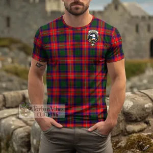 Belshes Tartan Cotton T-Shirt with Family Crest