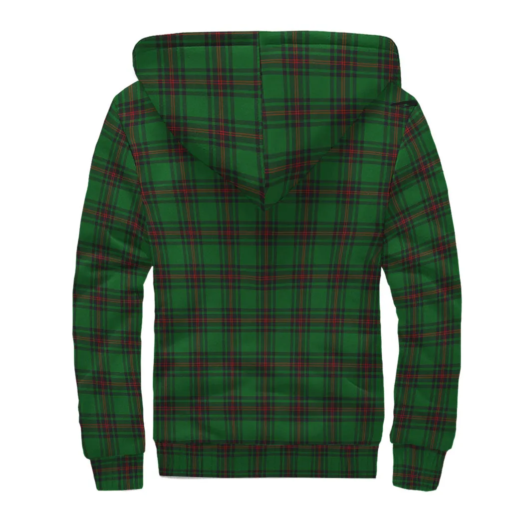 Beveridge Tartan Sherpa Hoodie with Family Crest