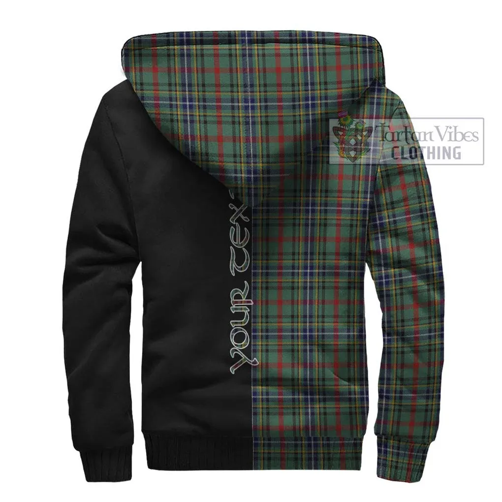 Bisset Tartan Sherpa Hoodie with Family Crest and Half Of Me Style