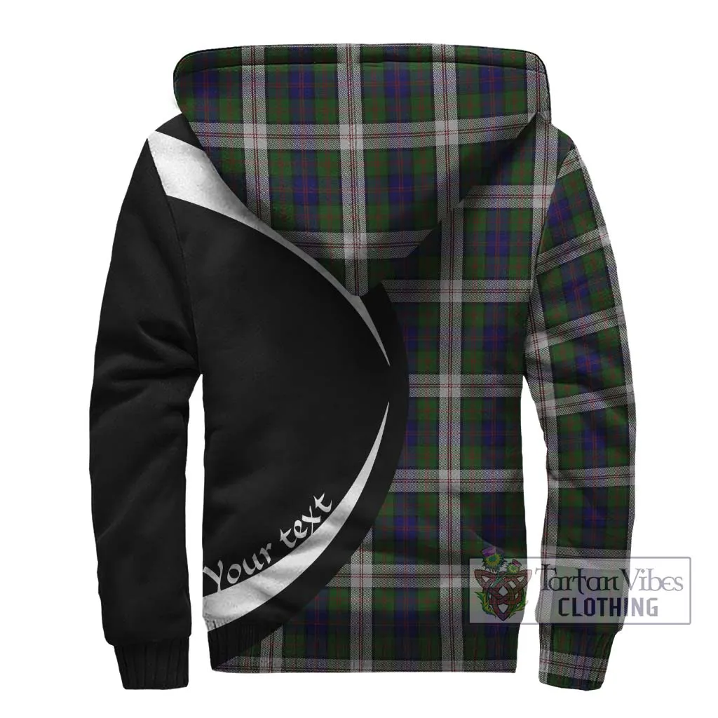 Blair Dress Tartan Sherpa Hoodie with Family Crest Circle Style