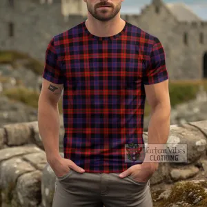 Broun Modern Tartan Cotton T-Shirt