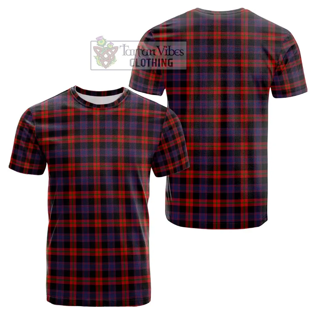 Broun Modern Tartan Cotton T-Shirt