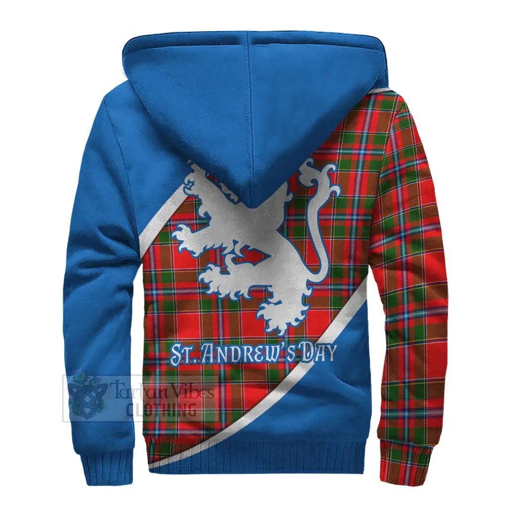 Butter Family Crest Tartan Sherpa Hoodie Celebrate Saint Andrew's Day in Style