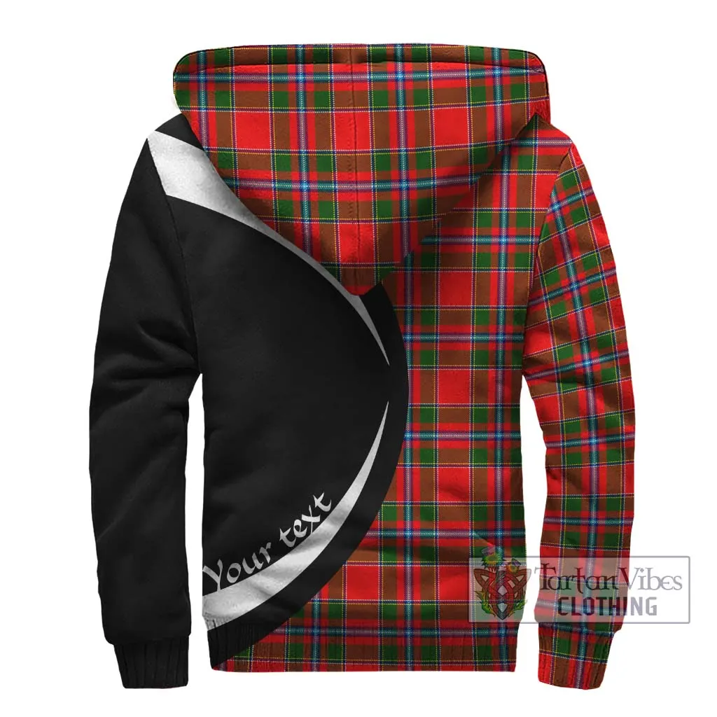 Butter Tartan Sherpa Hoodie with Family Crest Circle Style