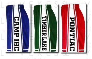 Camp Basketball Shorts with Stripe