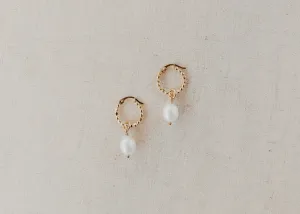 Celine Hoop with Pearl Earrings