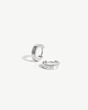 Chubby Tunnel Huggies | Sterling Silver