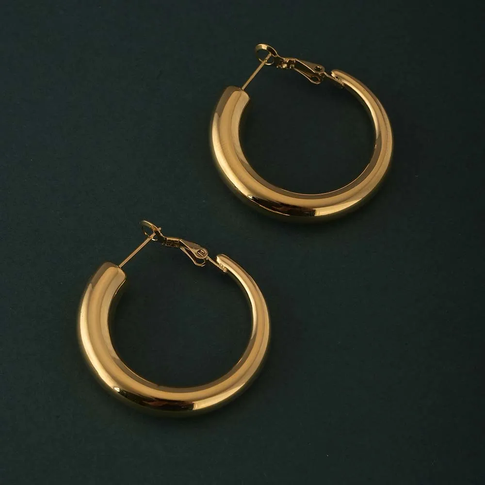 Classic Gold Hoops