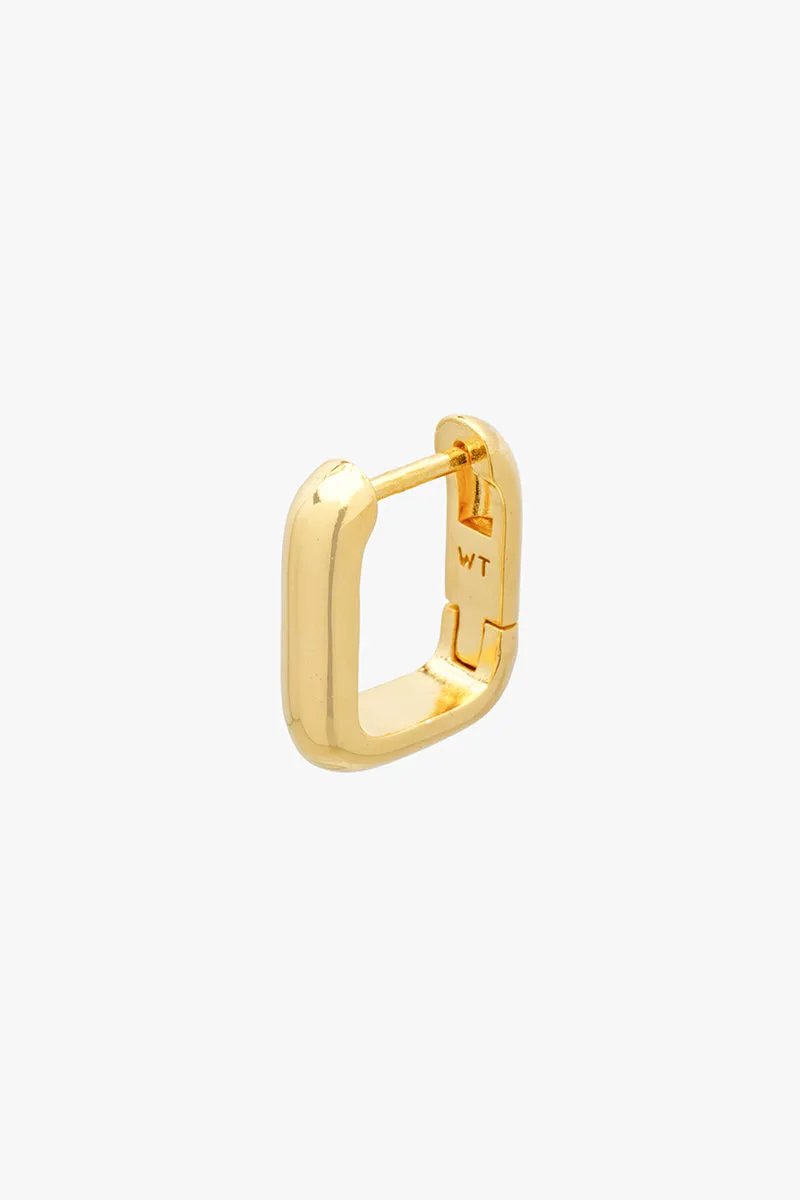 Classic Ovate Hoops Gold Plated (14mm)