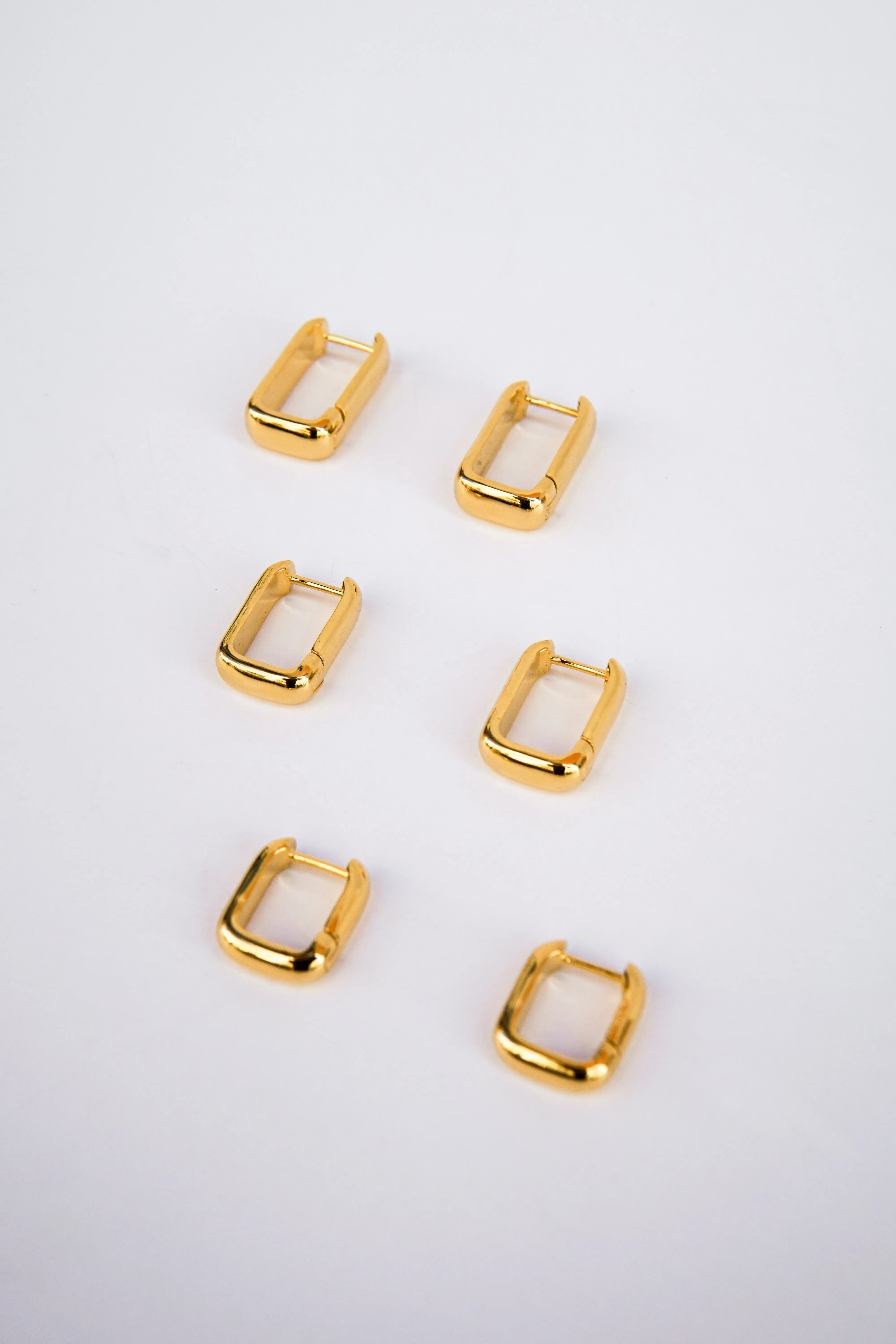 Classic Ovate Hoops Gold Plated (14mm)