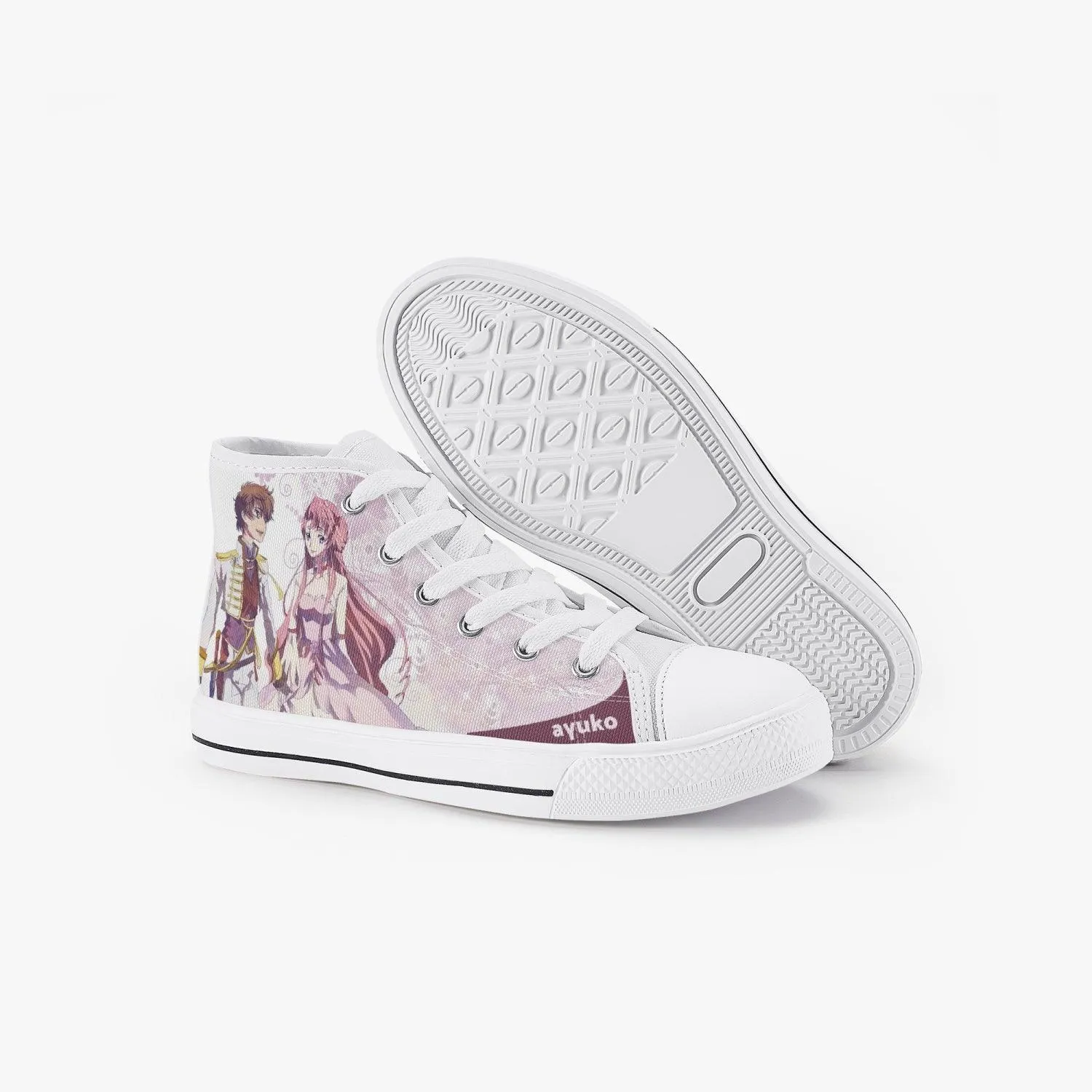 Code Geass Euphemia & Suzaku Kids A-Star High Anime Shoes