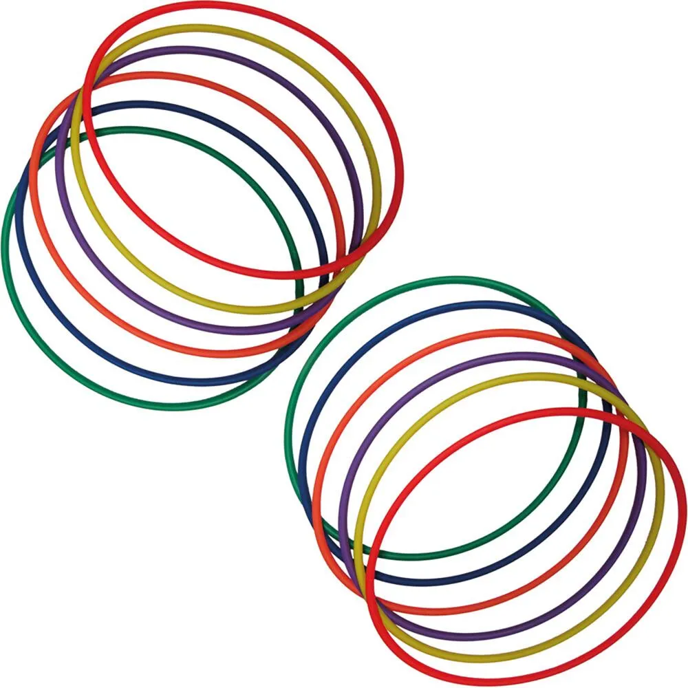 Coloured Hula Hoops 60cm 12pk