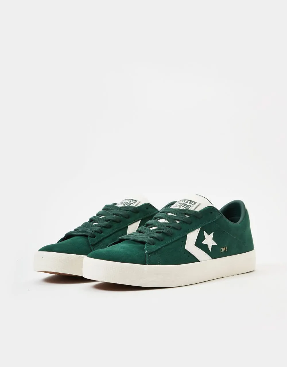 Converse PL Vulc Pro Skate Shoes - Green Envy/Egret/Gum Honey