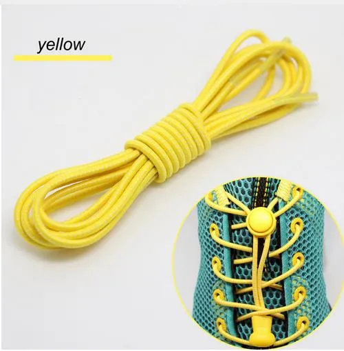 CORA WANG1 pair Locking no tie lazy  shoeLaces sneaker elastic Shoelaces children safe elastic shoe lace cordones ASL666B