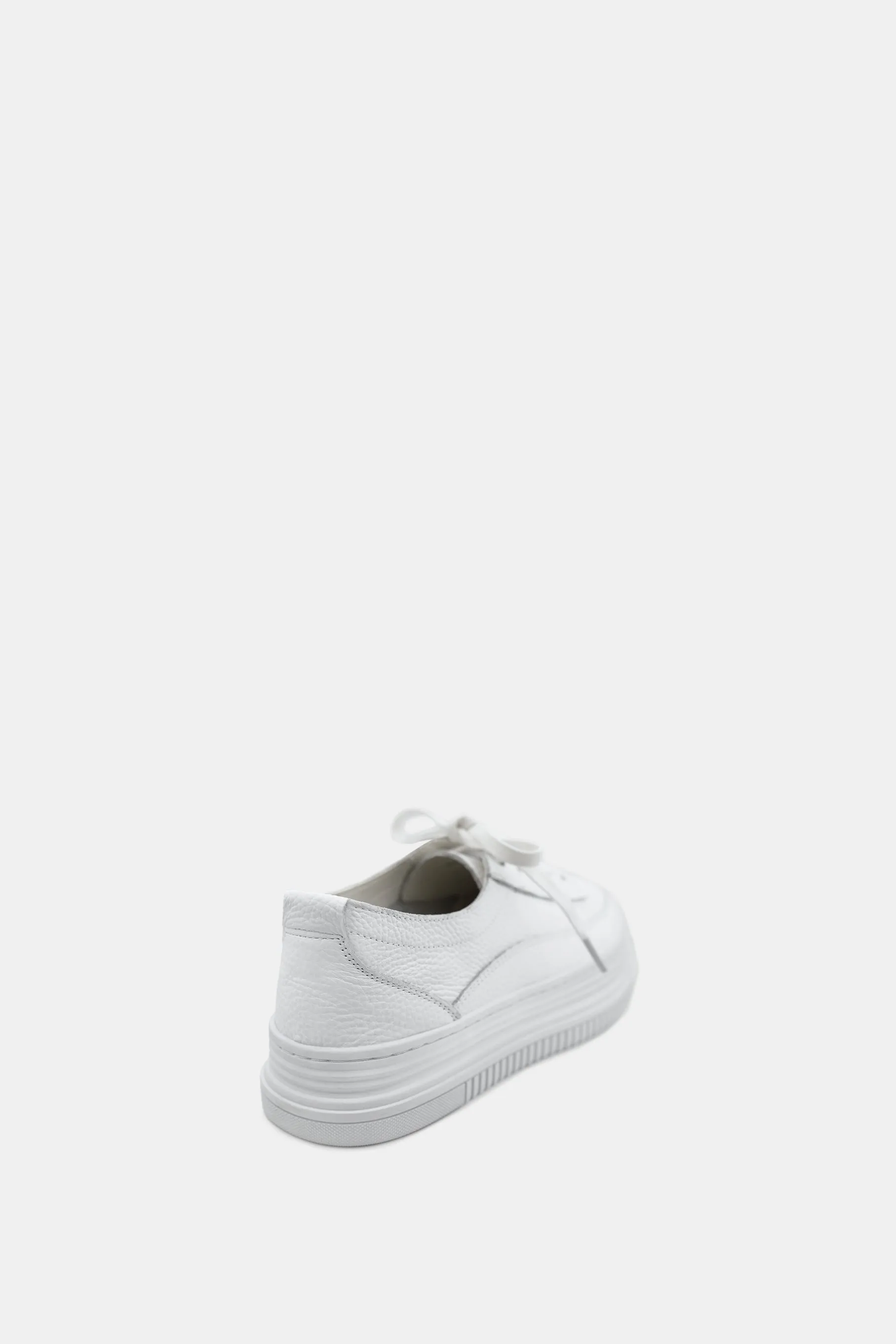 Cowhide Low Top Sneakers, White