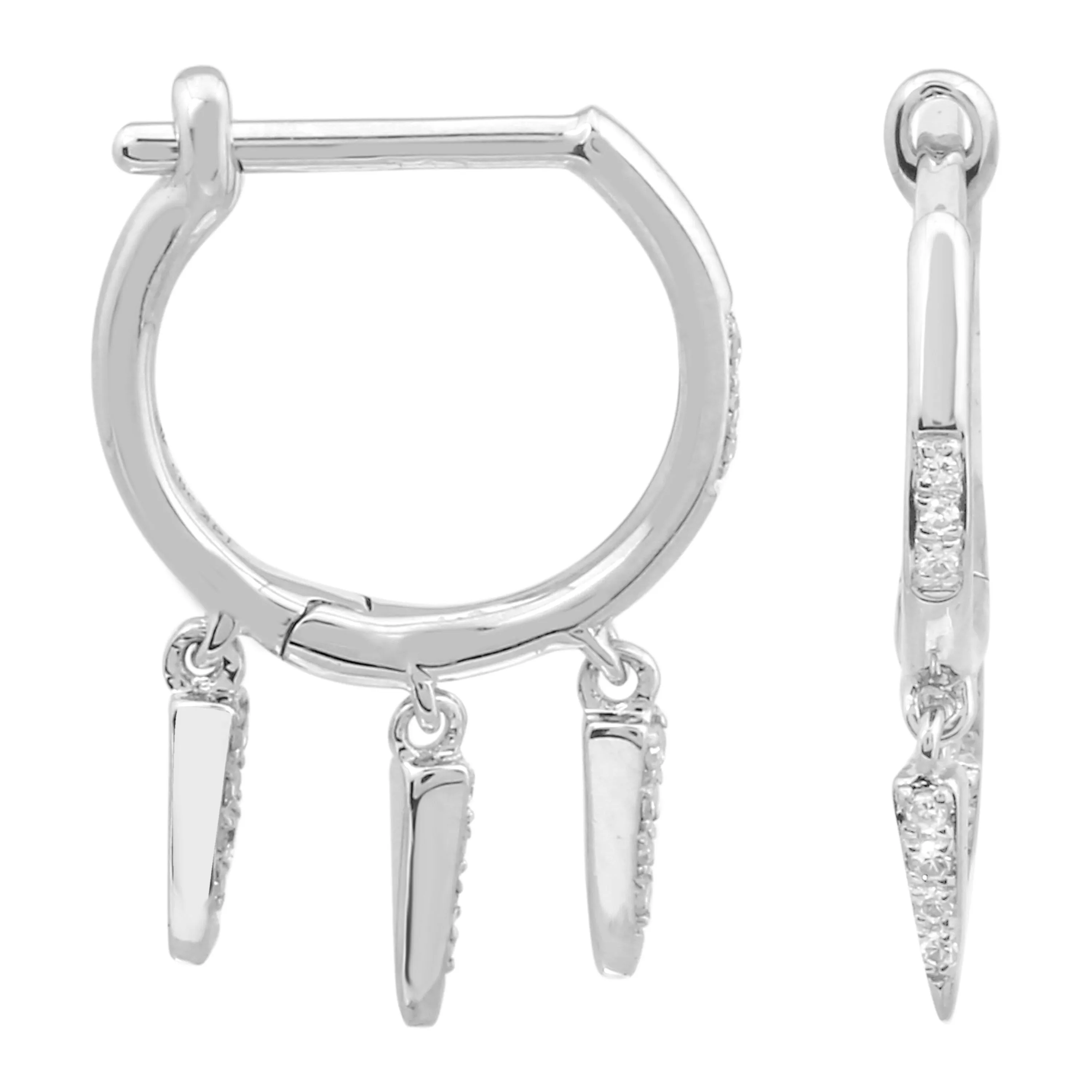 Dangle Spike Hoops