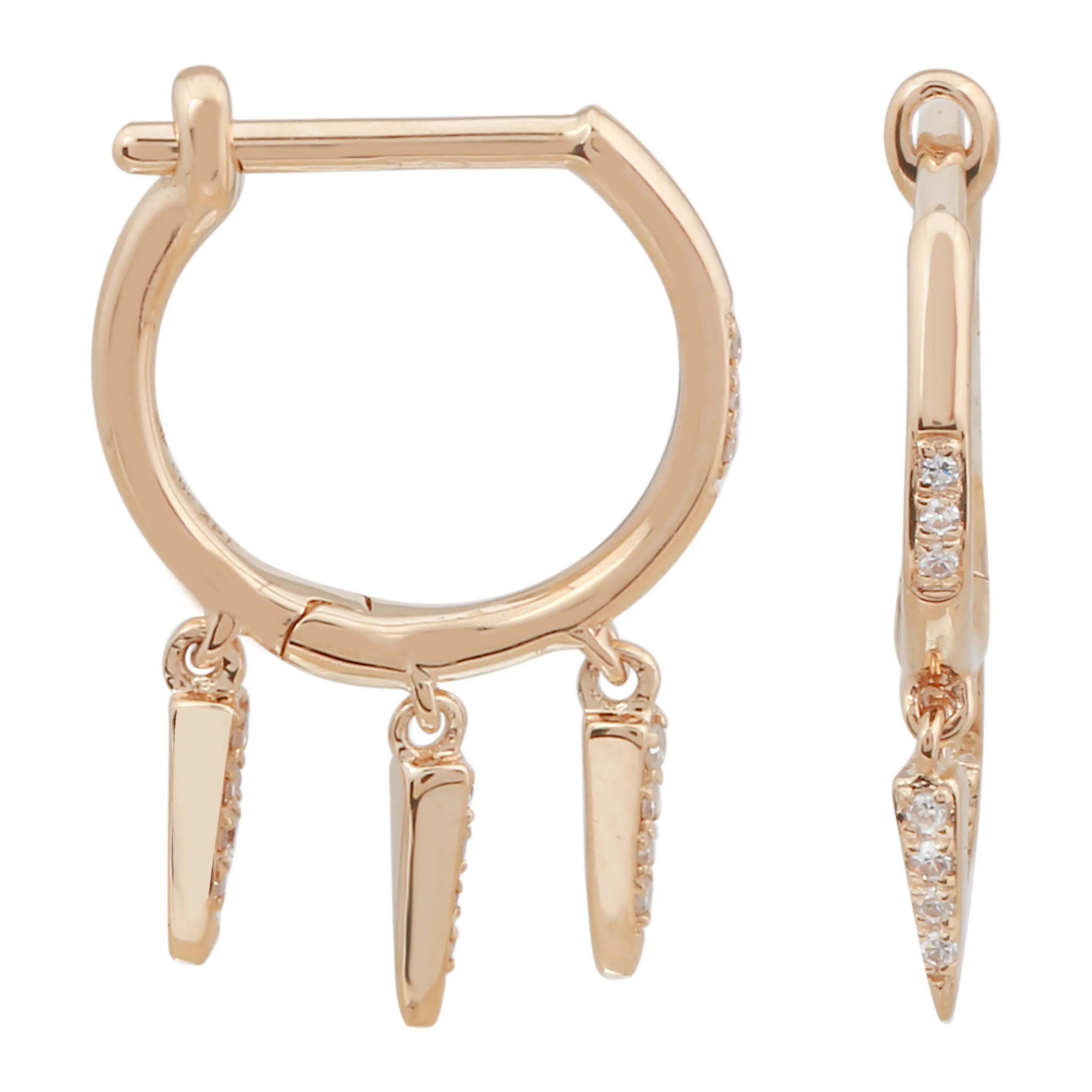 Dangle Spike Hoops