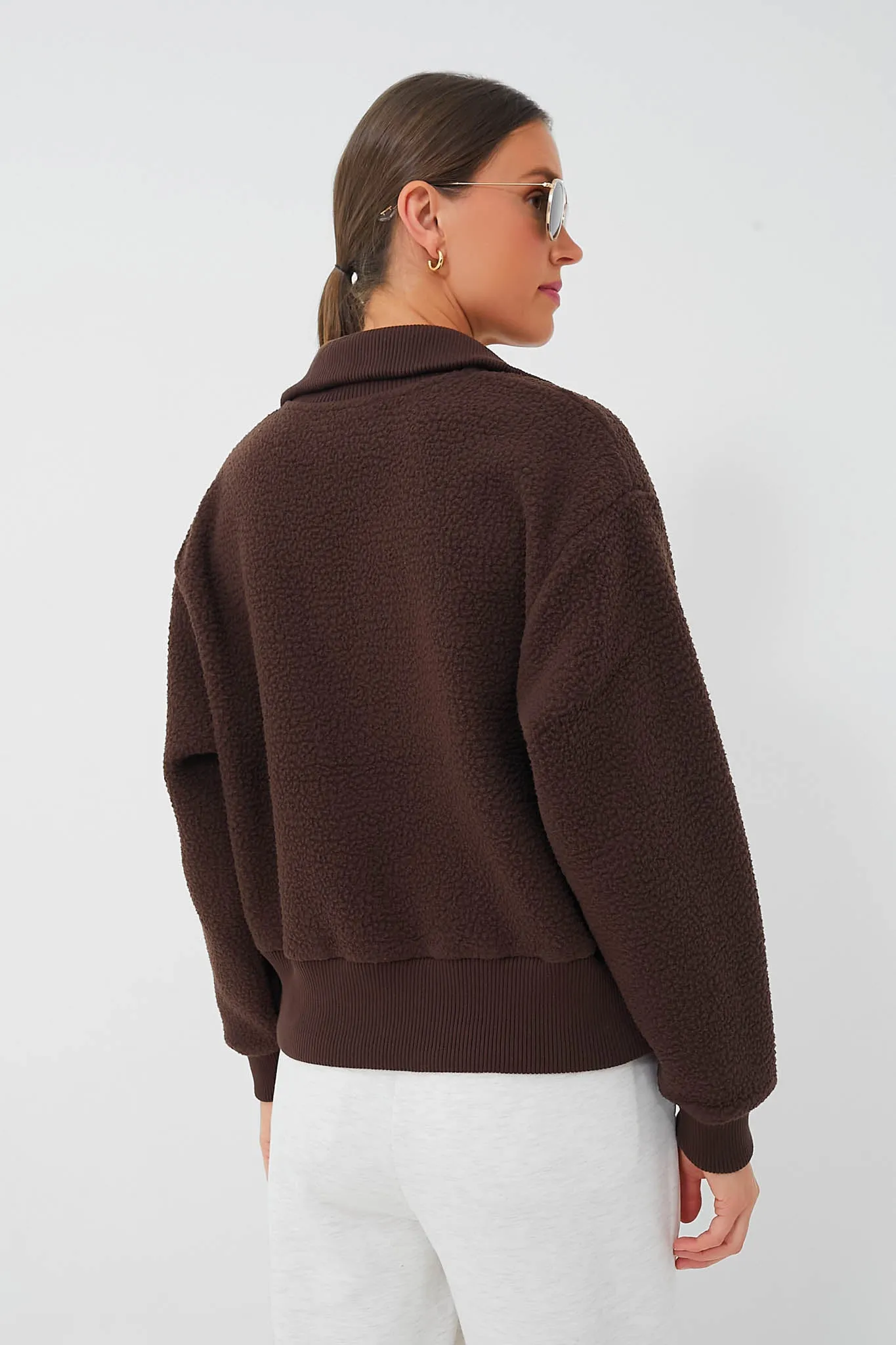 Dark Truffle Roselle Half Zip Fleece