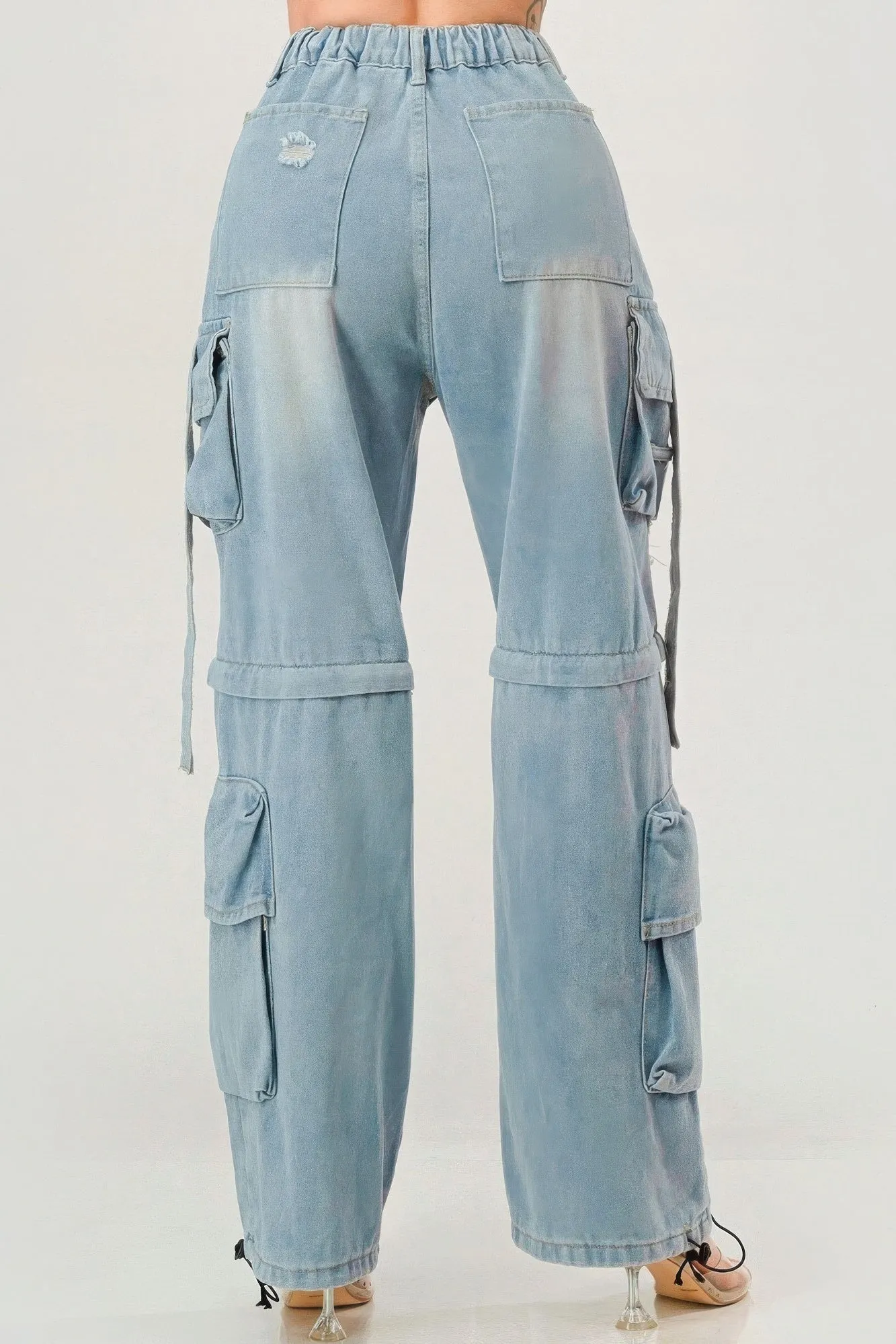 Denim Cargo Jeans