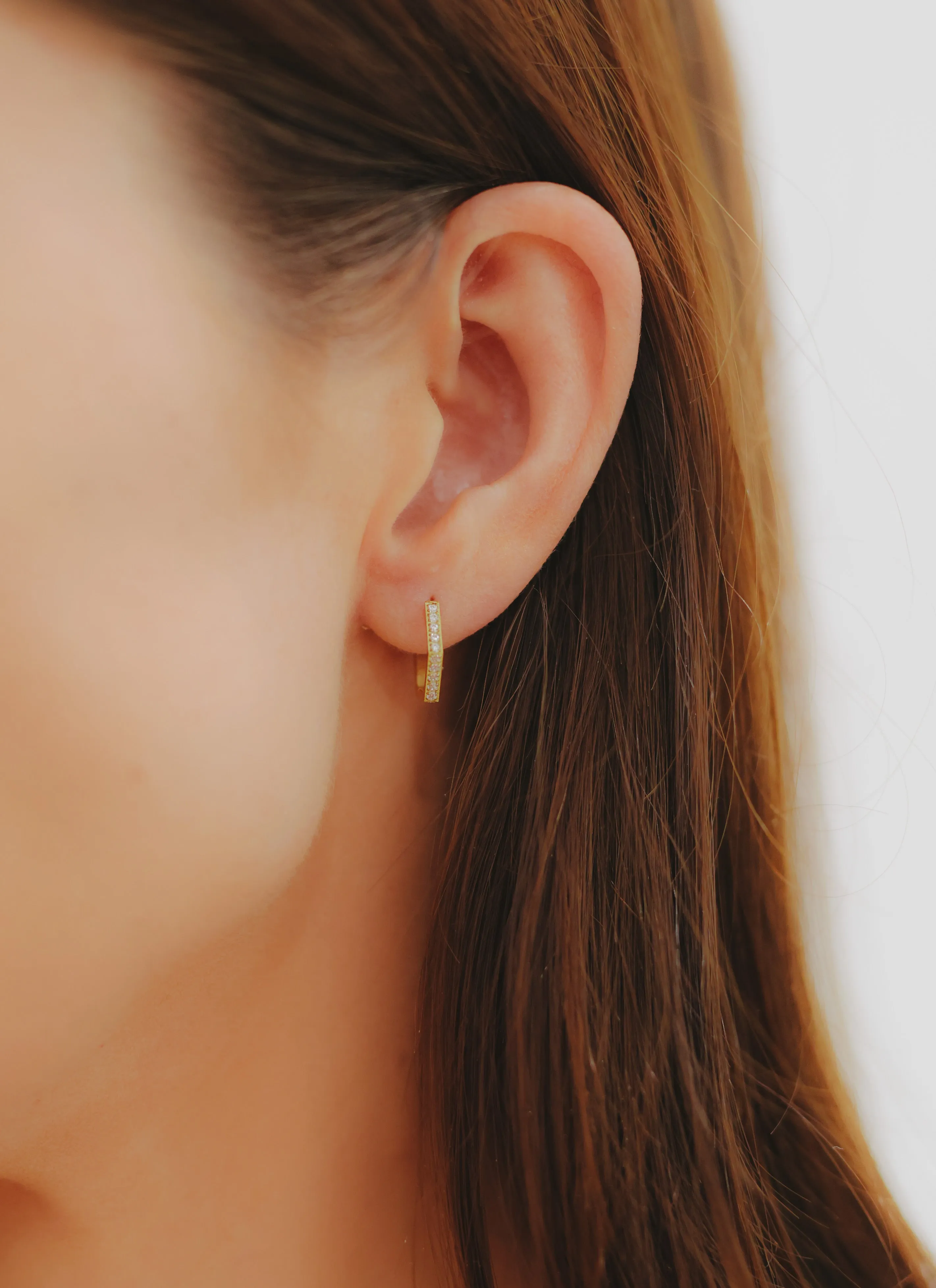 Diamond Hexagon Hoops