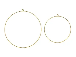 DIY Gold Metal Craft Hoops l Package of 2