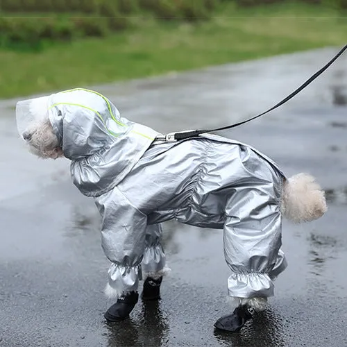 Dog Raincoat Teddy Four-legged Waterproof All-inclusive | Brodtica.com