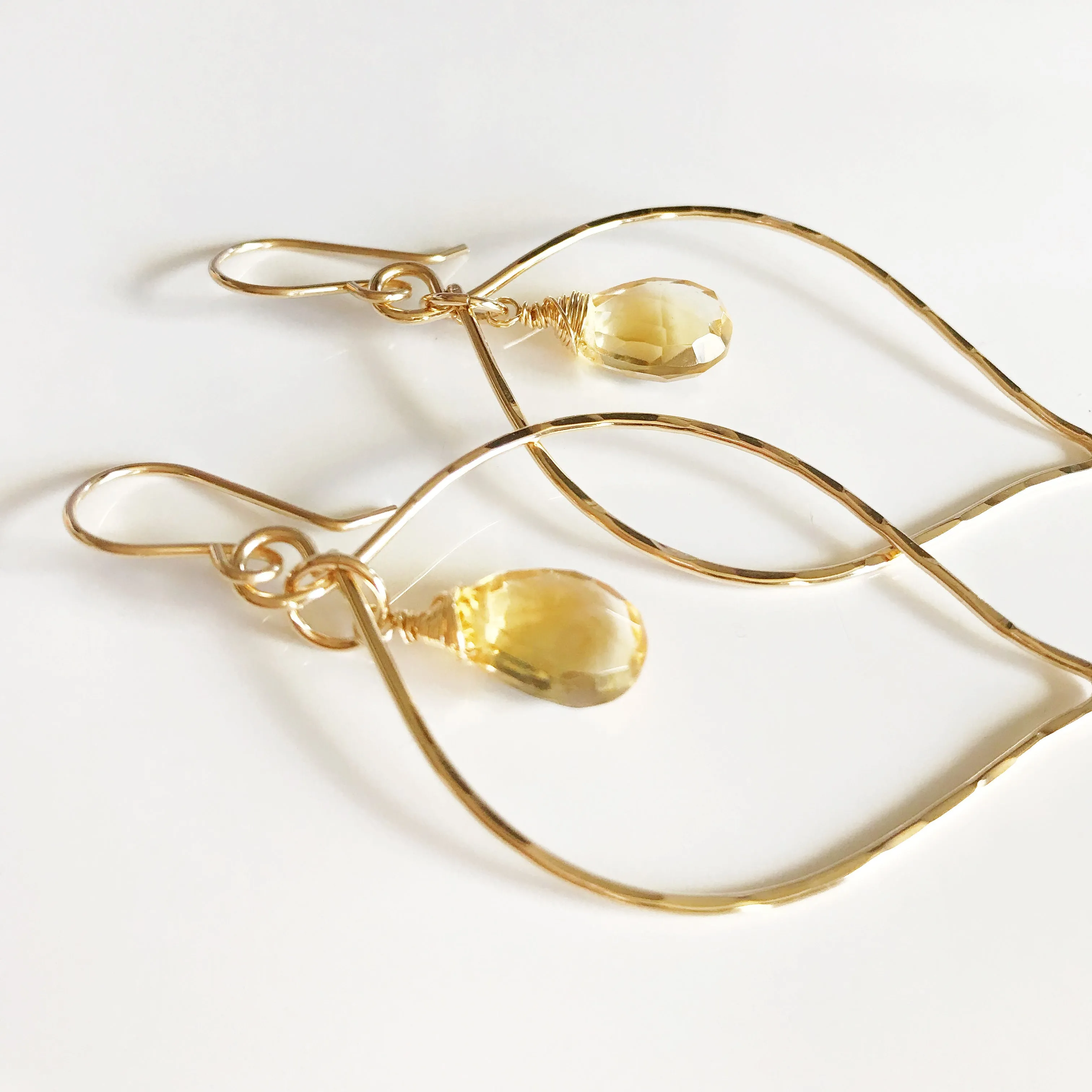 Earrings DOREE- Citrine (E446)