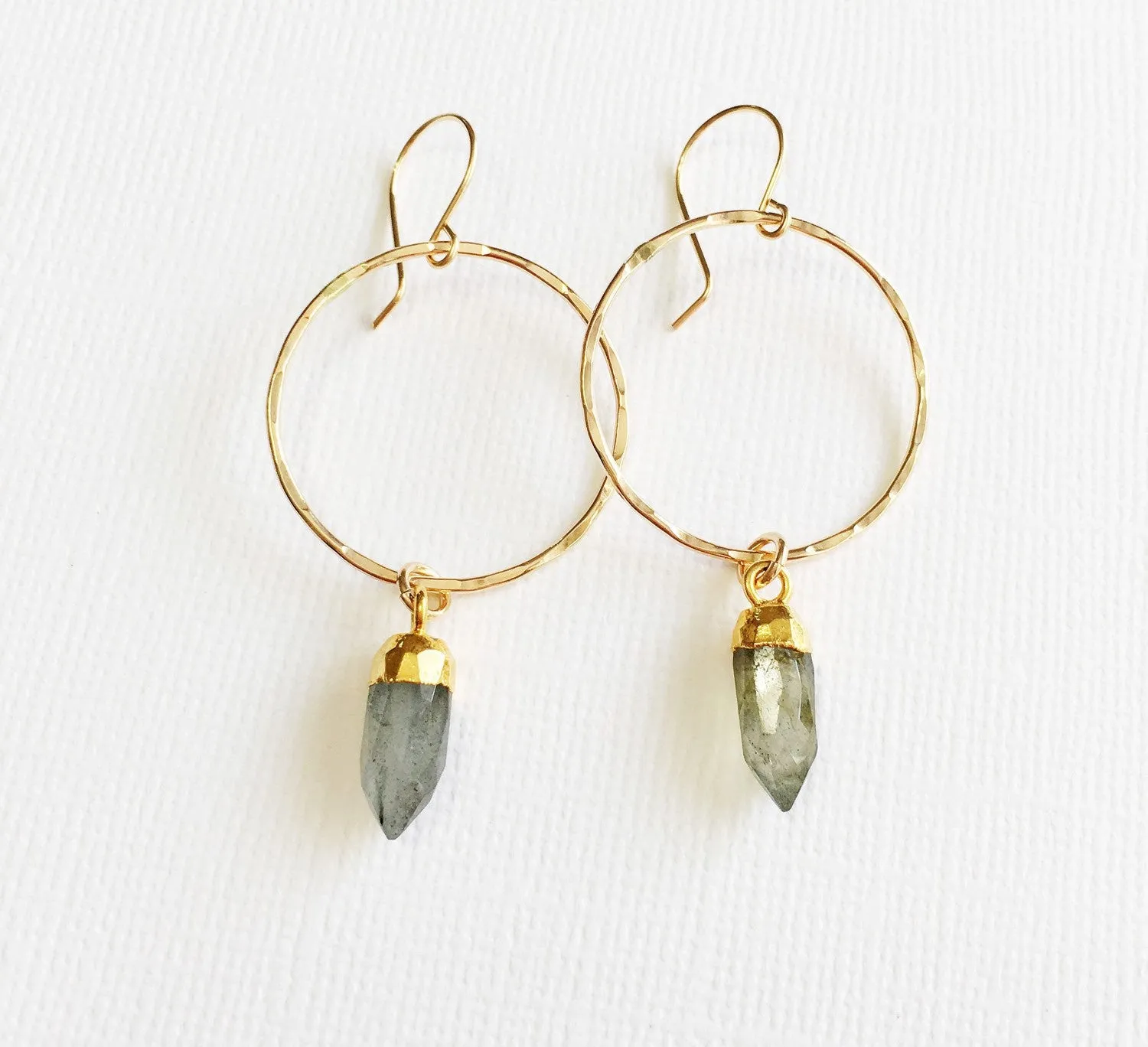 Earrings Zoe - labradorite (E271)