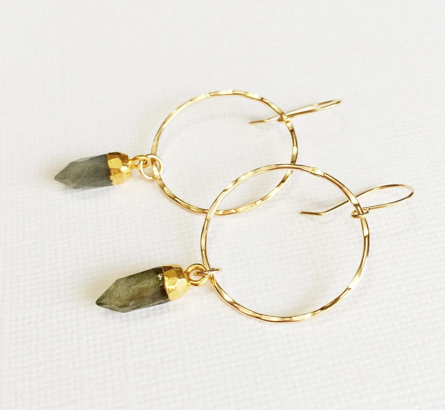 Earrings Zoe - labradorite (E271)