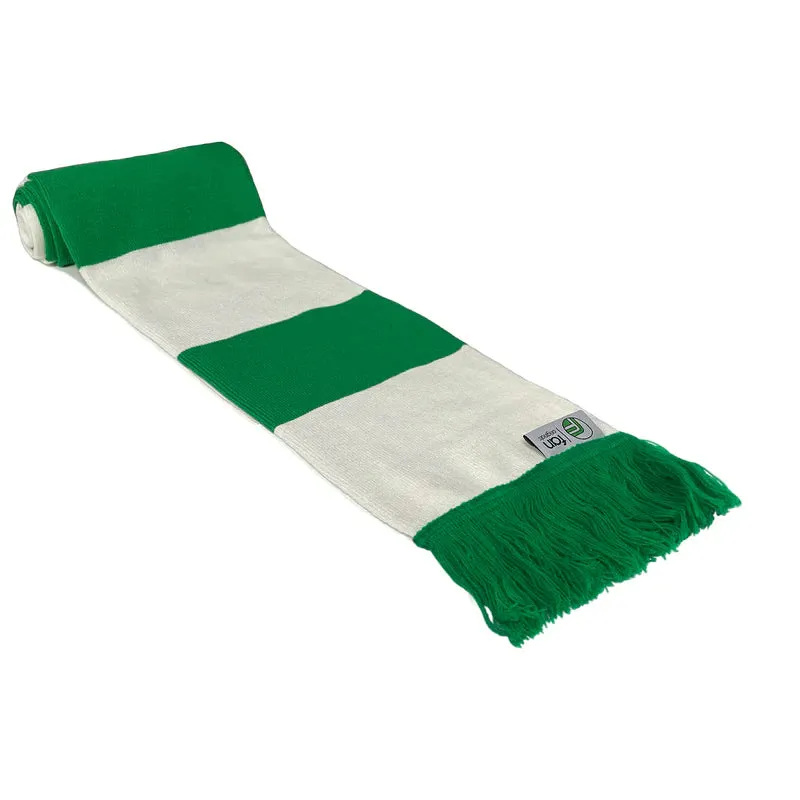 Fan Originals Bar Scarf in Celtic Green White