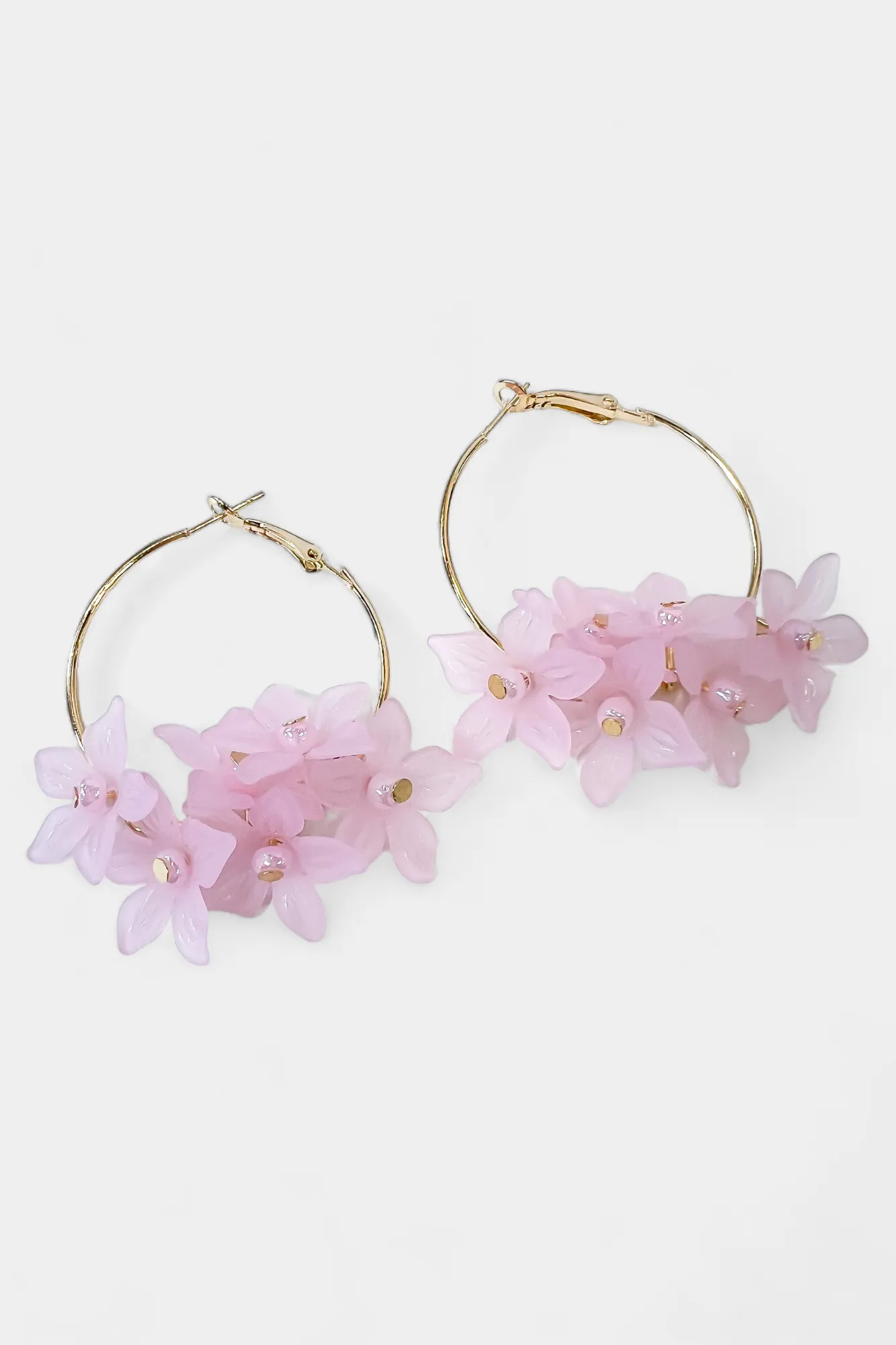 Flower Hoop Earrings