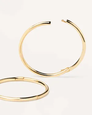 Gold Essential Medium Hoops