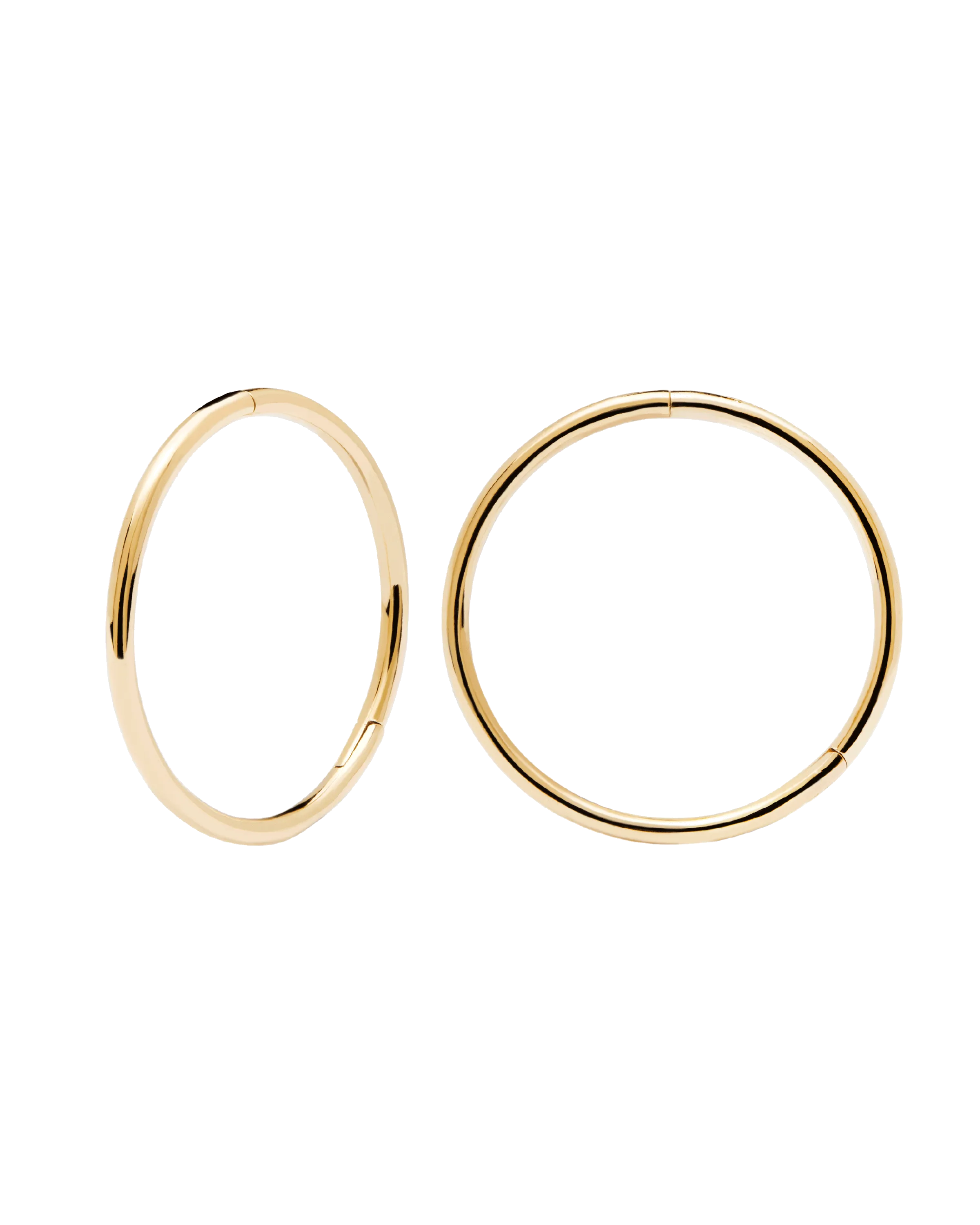 Gold Essential Medium Hoops