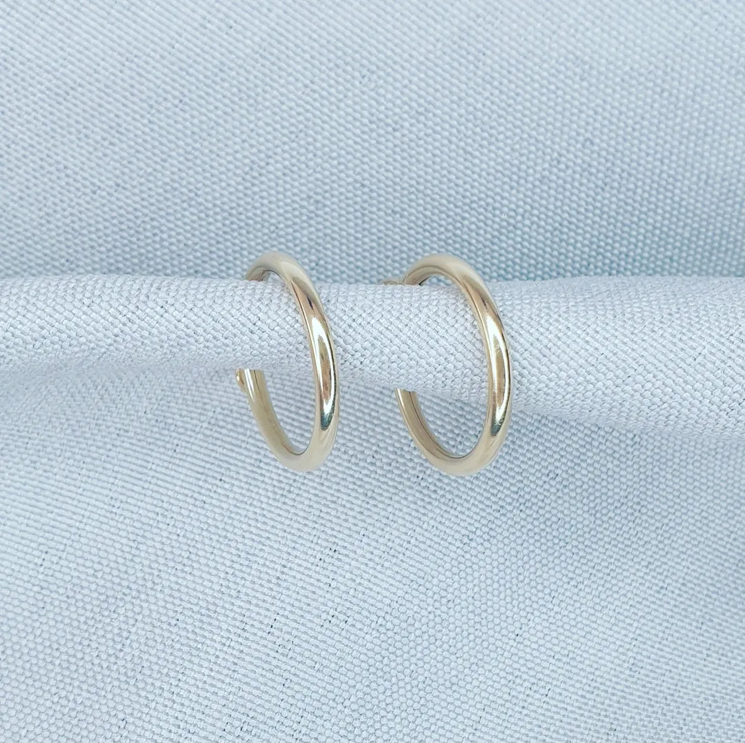 Gold Hoop Earrings Medium / Limitless Gold Hoops