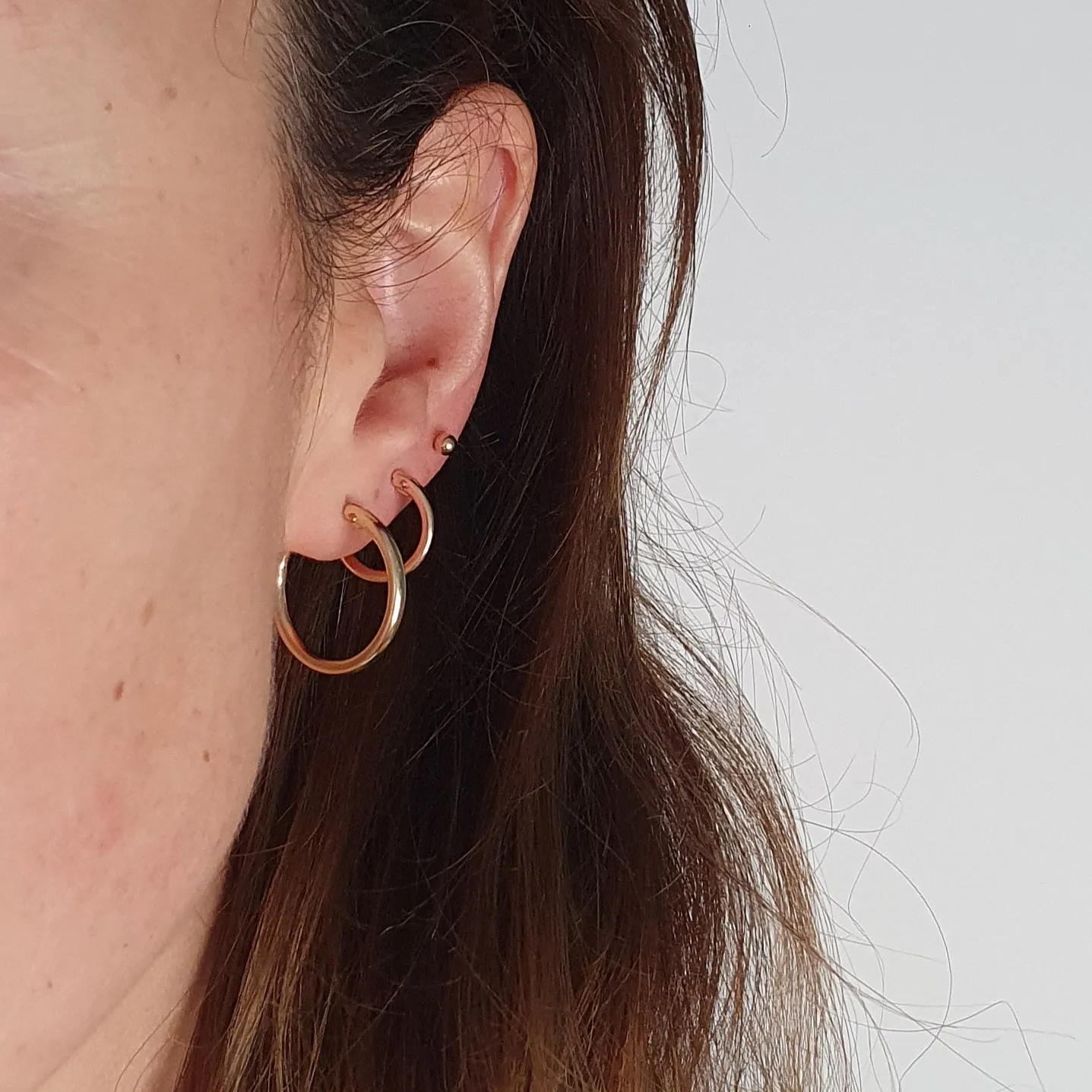 Gold Hoop Earrings Medium / Limitless Gold Hoops