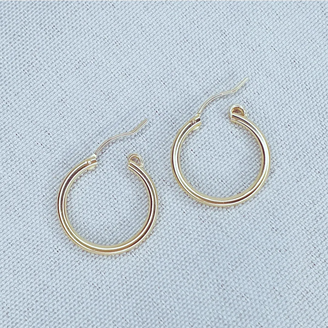 Gold Hoop Earrings Medium / Limitless Gold Hoops