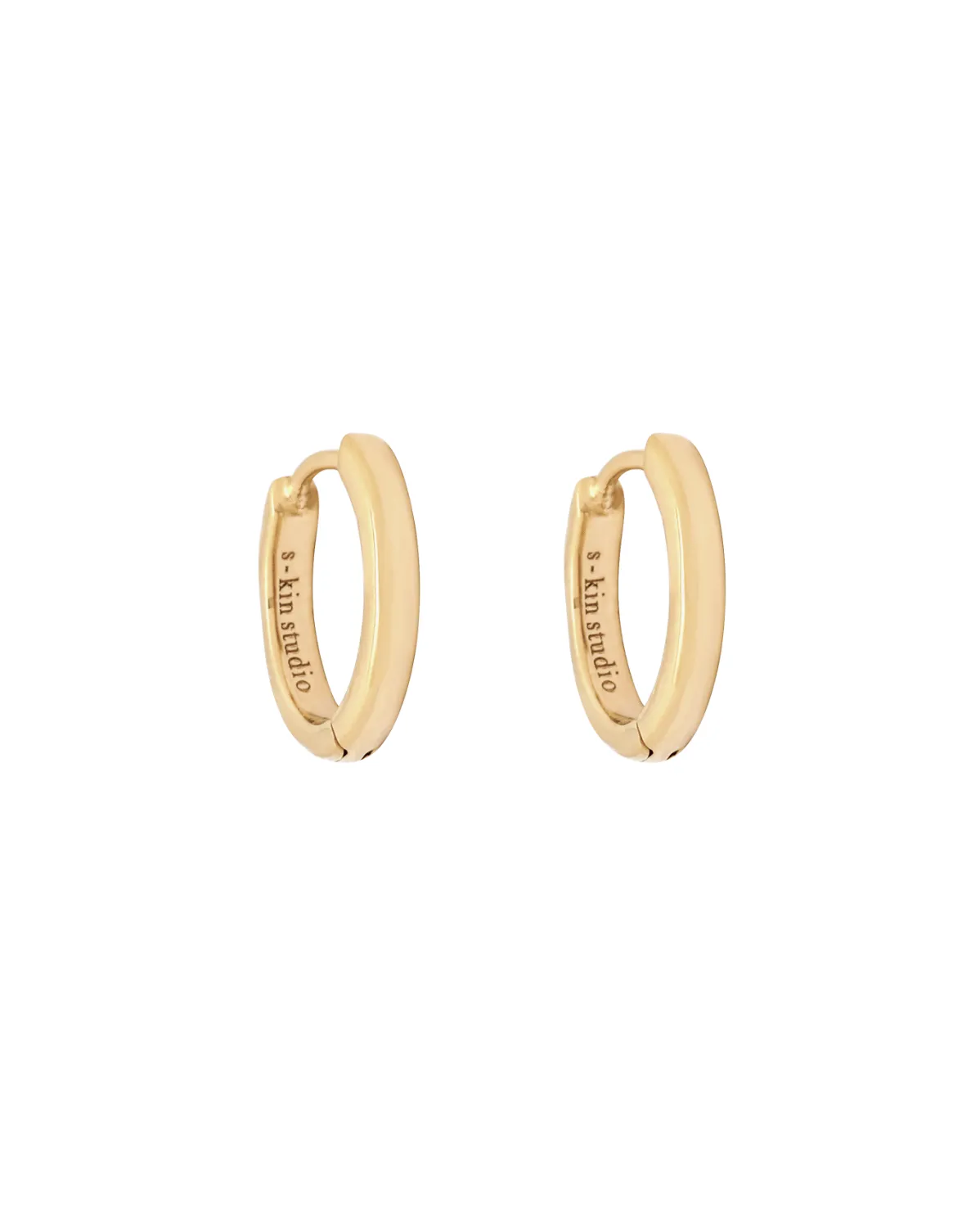 Grace Small Solid Gold Hoops