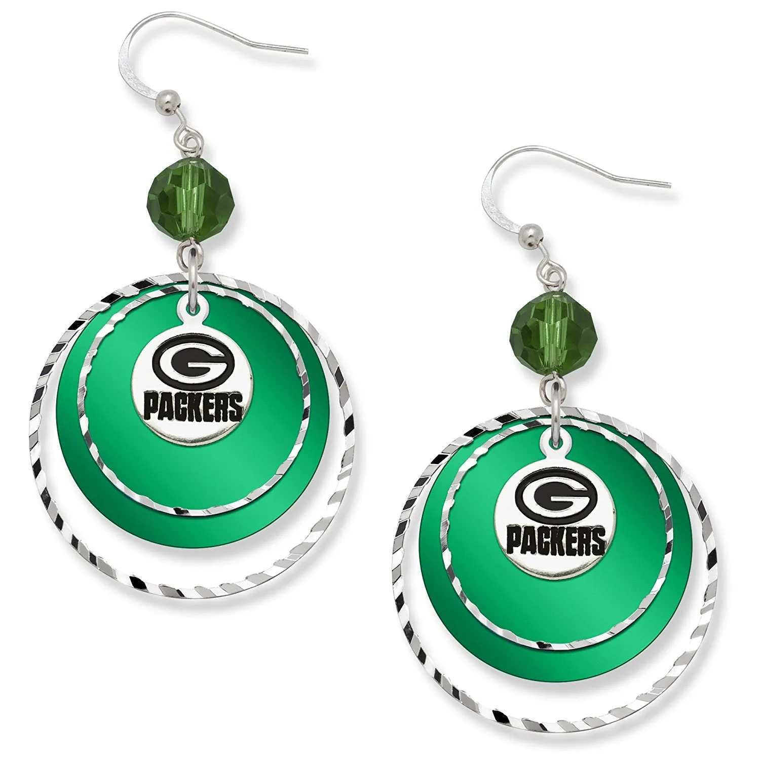 Green Bay Packers LogoArt Game Day Earrings