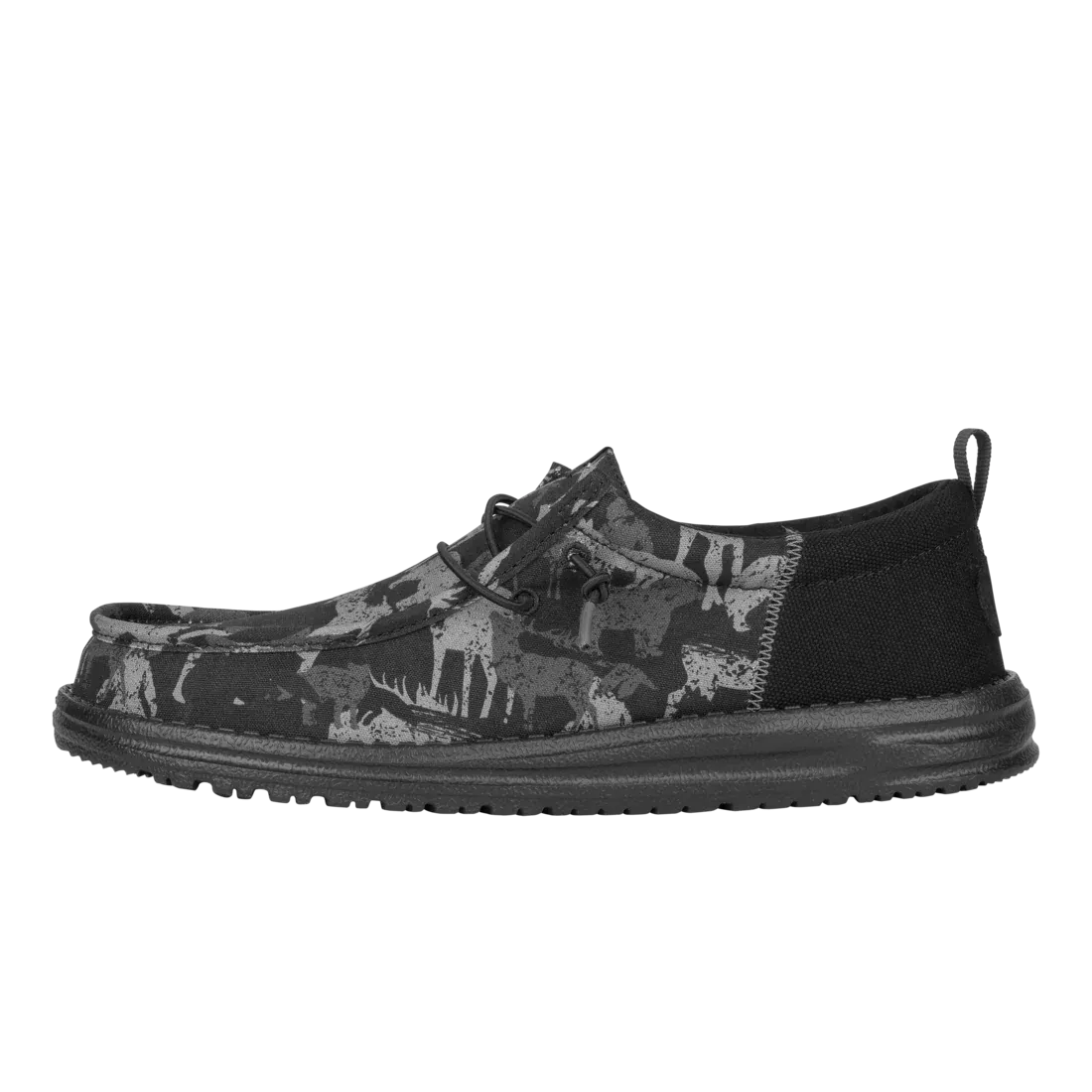 Hey Dude Mens Wally Funk Hunt Camo Black