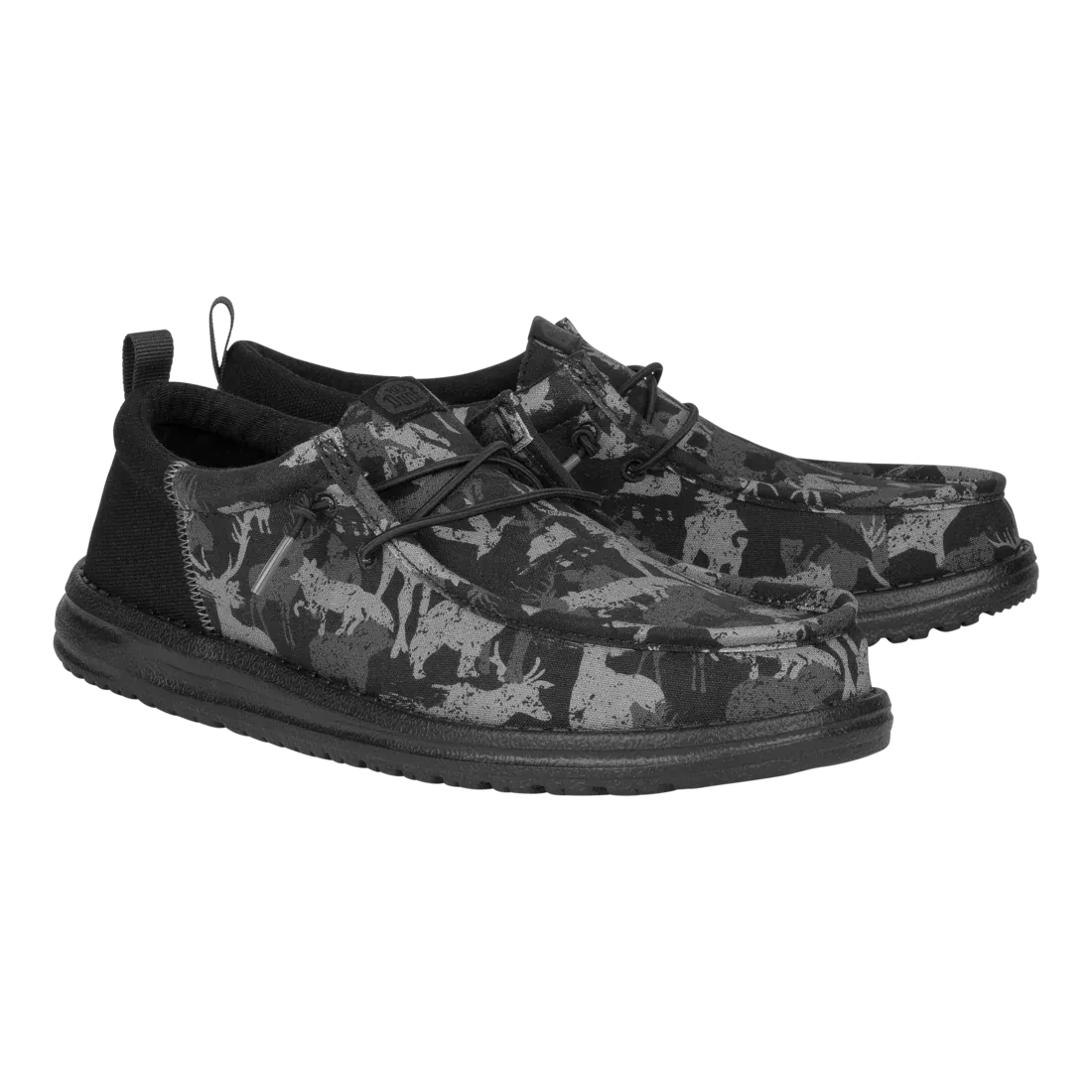 Hey Dude Mens Wally Funk Hunt Camo Black