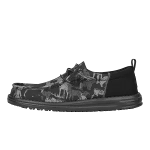 Hey Dude Mens Wally Funk Hunt Camo Black