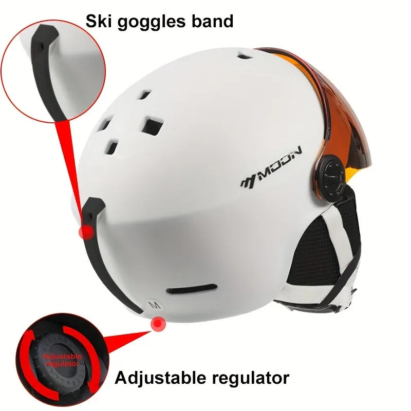 HighQuality MOON Ski Helmet Goggles for Outdoor Sports